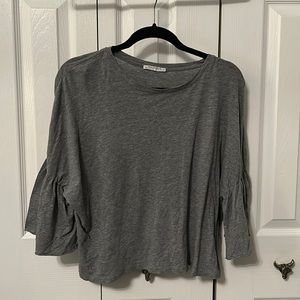 Flowy gray Zara top